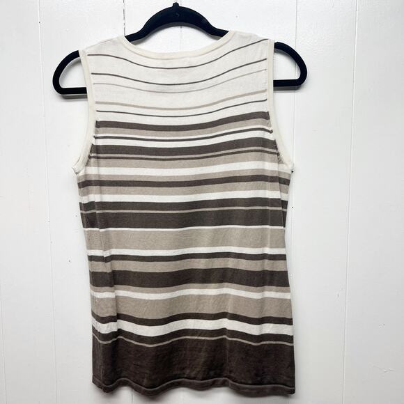 Coldwater Creek Sweater Top Womens Small Silk Cotton Old Money Quiet Luxury Chic - Picture 6 of 11